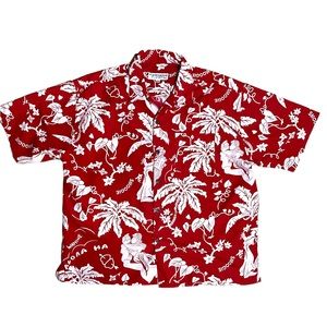 Hawaiian vintage collection smoggie aloha button down men’s shirt size XXL